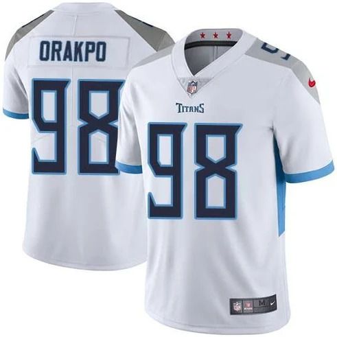 Men Tennessee Titans #98 Brian Orakpo Nike White Vapor Limited NFL Jersey